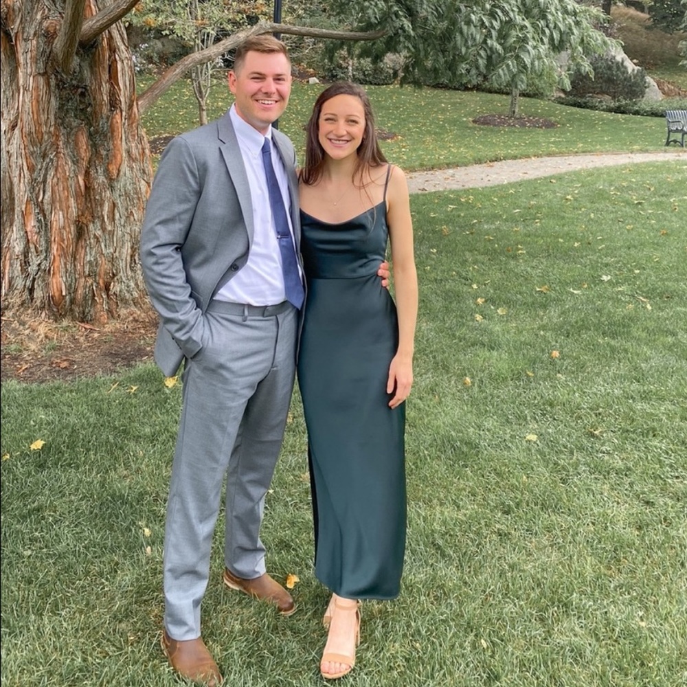 BHLDN Dark Emerald Dress